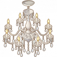 银白烛火大型吊灯