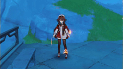 胡桃-宿雪桃红-元素战技.gif