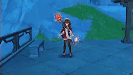 胡桃-宿雪桃红-普通攻击.gif