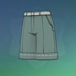 实用翻边短裤·鸭绿.png