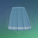 经典百褶短裙·浅蓝.png