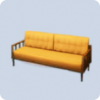 家具·橙色布艺沙发图标