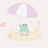 背景·小鳄爱游泳图标