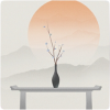背景·孤枝青烟图标