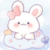 头像·蝴蝶结小兔图标