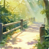背景·桥畔照影图标