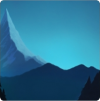 背景·山巅落雪图标