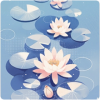 背景·碧水清荷图标