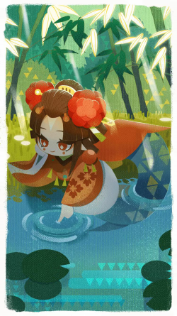 清姬-林间小憩 - 阴阳师妖怪屋wiki_bwiki_哔哩哔哩