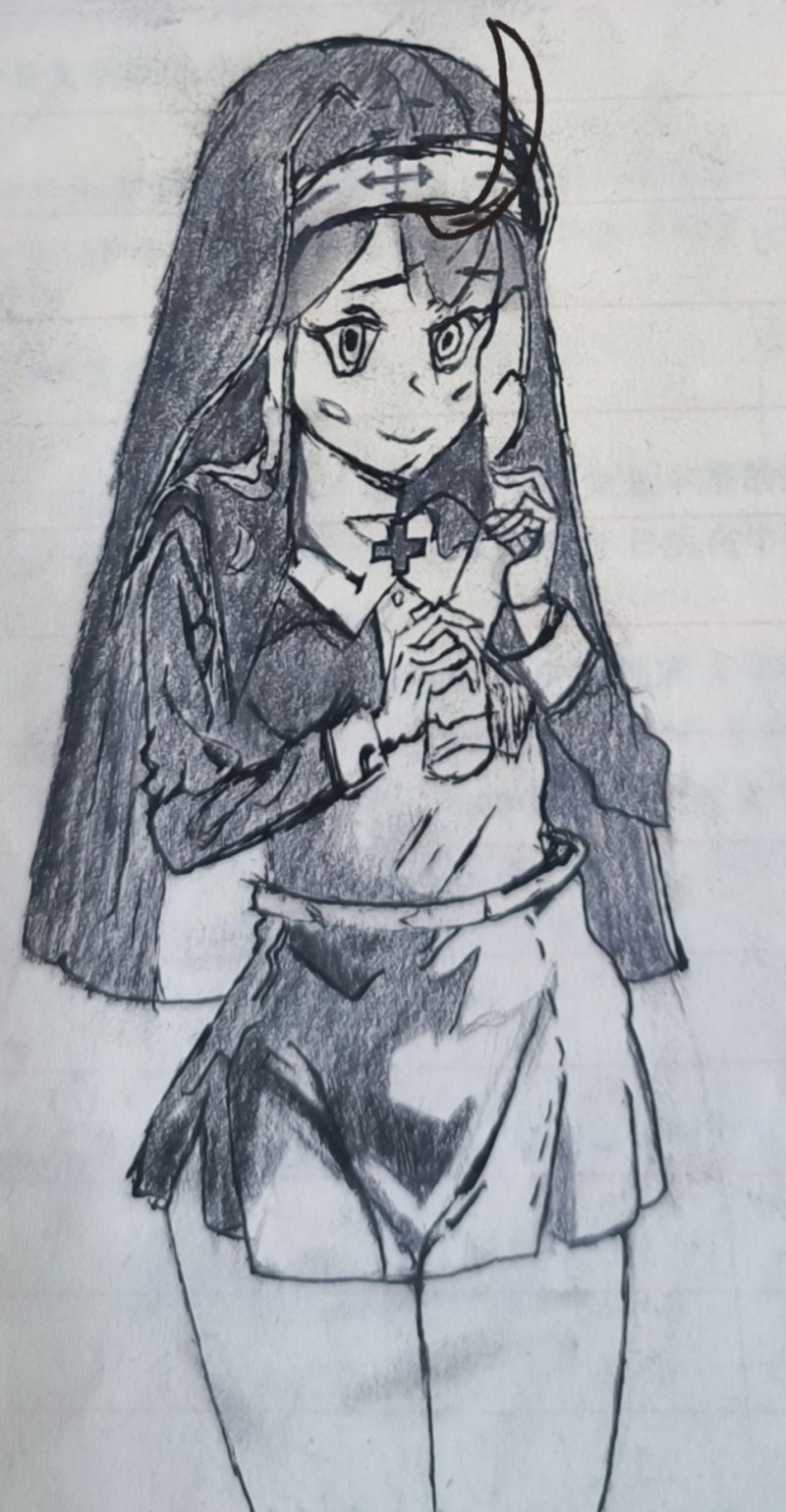 内向腼腆的修女-增